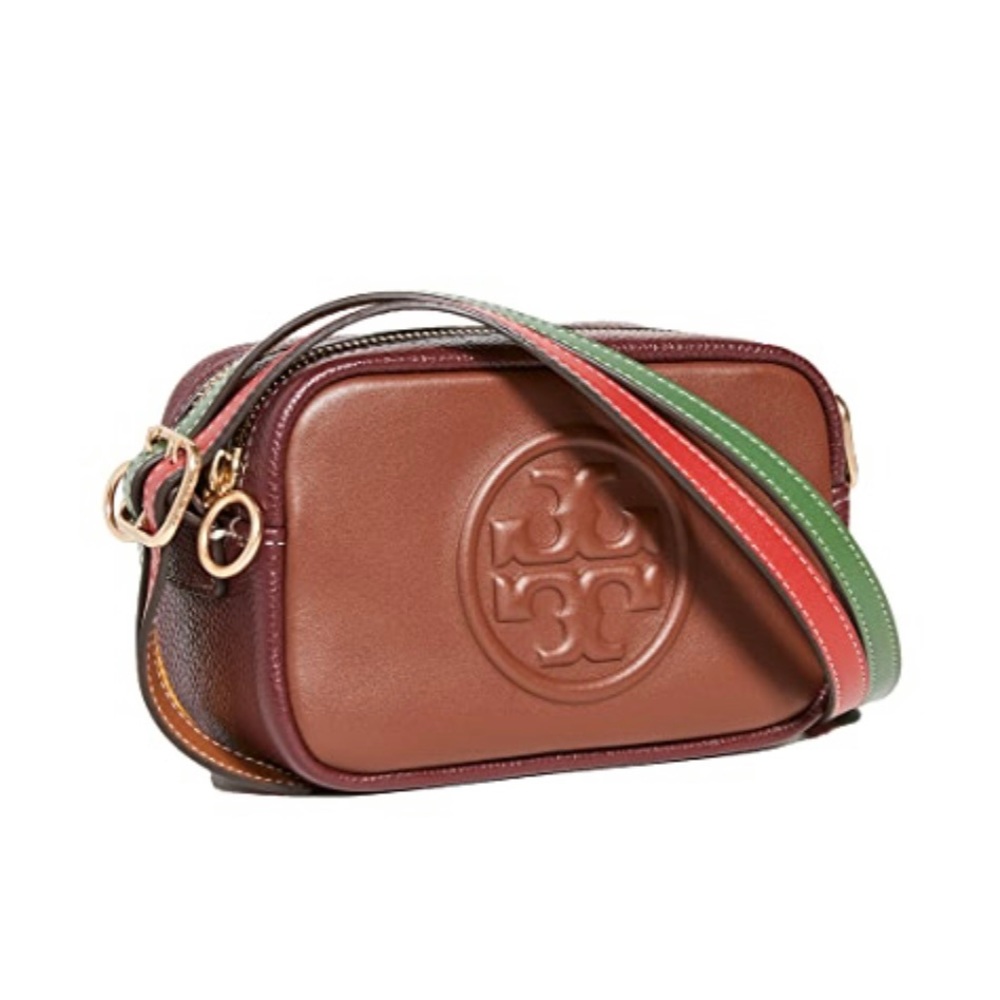 New Tory Burch Perry Bombe double strap mini crossbody - Picture 1 of 16